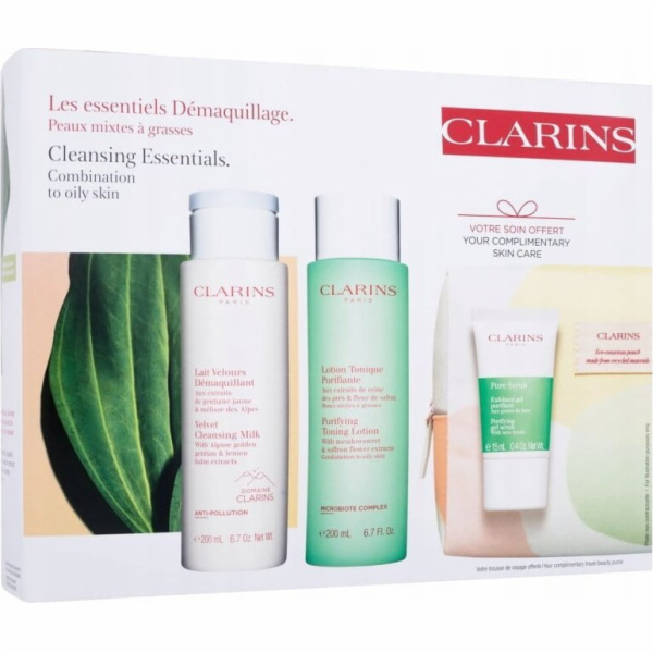 Clarins SET (SAMETOVÉ ČISTÍCÍ MLÉKO 200ML + PURIFYING TON...