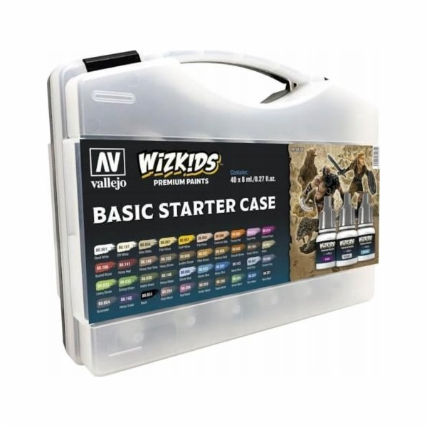 Vallejo Vallejo: Wizkids - Basic Starter Case 40x8 ml