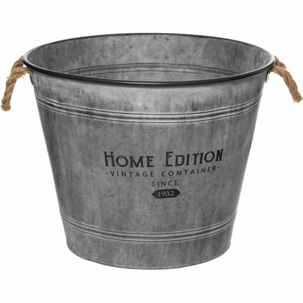 Atmosphera Zinc kryt, vintage kbelík, O 48 cm