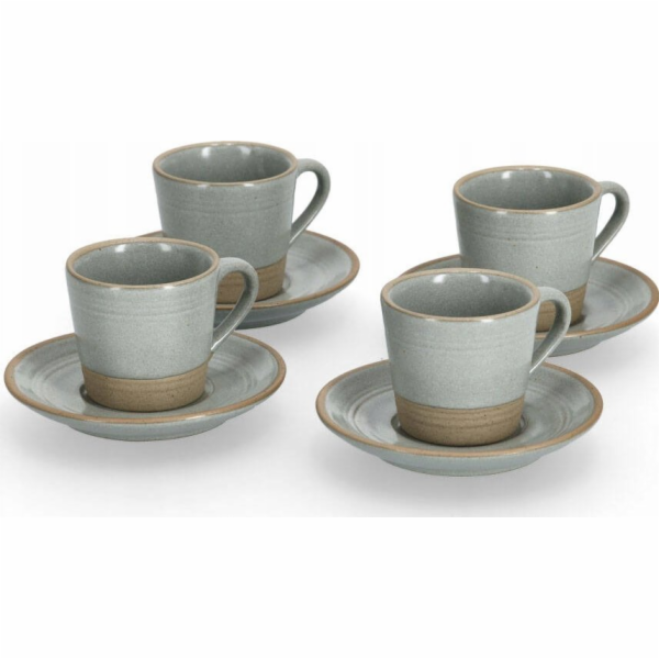 Sada šálků na espresso z kameniny Zeller, 60 ml