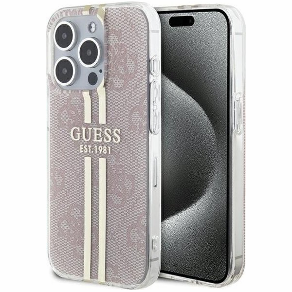 Guess Guess GUHCP15LH4PSEGP iPhone 15 Pro 6.1 růžový/růžo...