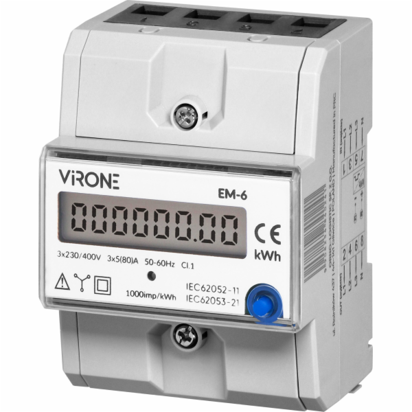 Orno 3-fázový indikátor spotřeby el.energie, 80A, přídavn...