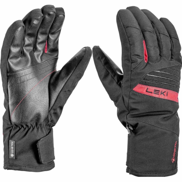 Leki LEKI GLOVES Cosmos černá/červená 9.5