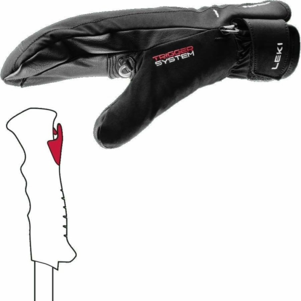 Leki LEKI GLOVES Cerro 3D Women Mitt black 8.5