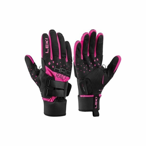 Leki LEKI GLOVES HRC Race Shark růžové 6.0