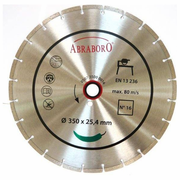 Abraboro Diamond kotouč 350 x 25,4/7 ABRABORO N16, standard