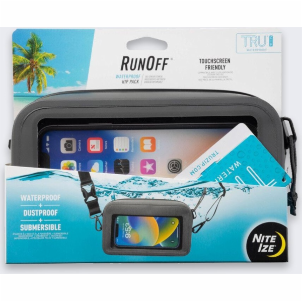 Vodotěsná taška NiteIze Nite Ize RunOff Hip Charcoal