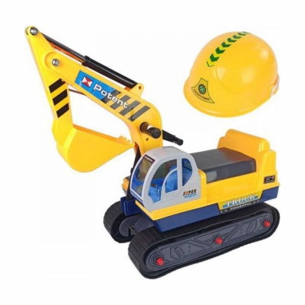Lean Sport Big bagr Ride-on Stavební přilba na bagr žlutá