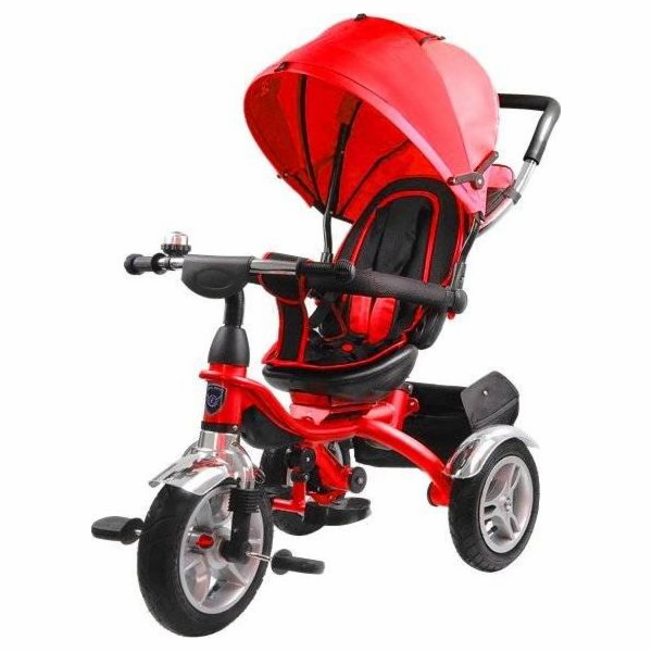 Lehká sportovní tříkolka PRO500 červená - ČERNÝ RÁM