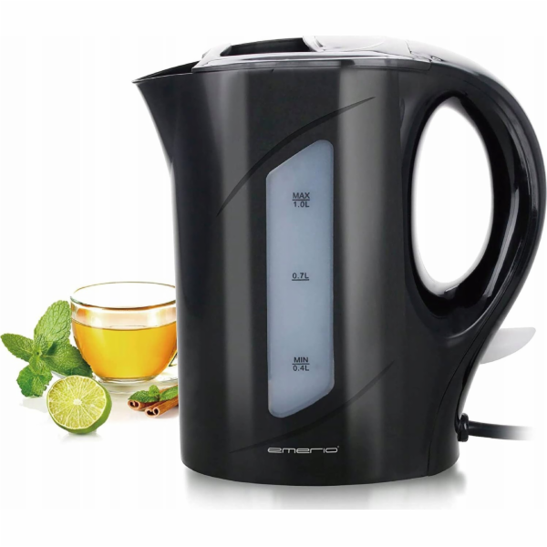 Konvice Emerio Wasserkocher, 1,0 l, Wasserstandsanzeige b...