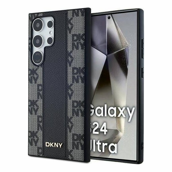 DKNY DKNY kožený kostkovaný mono vzor MagSafe – pouzdro S...