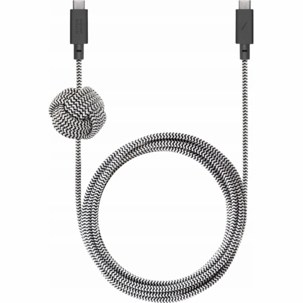 Native Union kabel USB-C na USB-C 1,8 m černobílý (ACABLE...