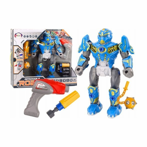LeanToys Robot Šroubovák Zbraň Vrtačka Šroubovák Světle m...