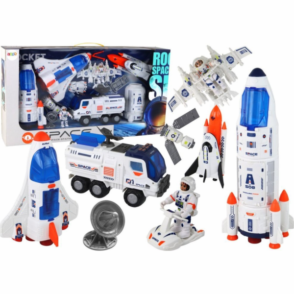 LeanToys Space Mission Set Rocket Space Ships Space Vehic...