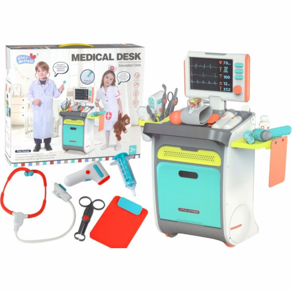 LeanToys Little Doctor Set Lékařský vozík příslušenství p...