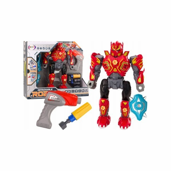 Šroubovák LeanToys Robot Zbraň Vrtačka Šroubovák Světlo Z...