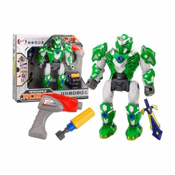 LeanToys Robot Šroubovák na vrtačku zní zeleně