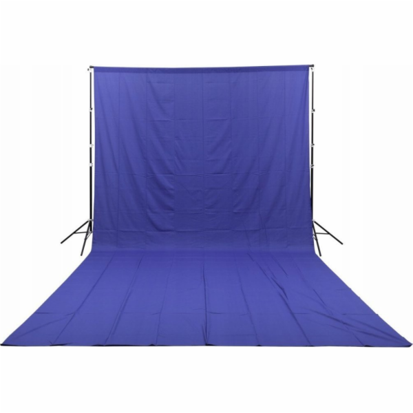 GlareOne GlareOne Blue Screen - modré látkové pozadí 3x6