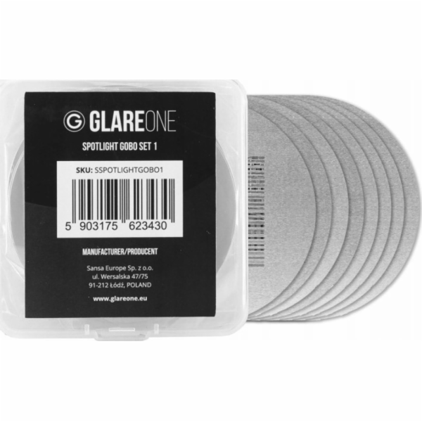GlareOne Spotlight Gobo Set 1 - sada masek