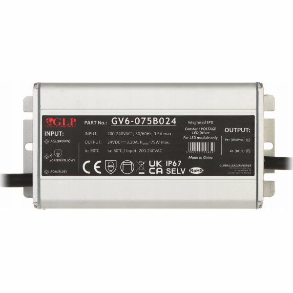GLP SPÍNANÝ NAPÁJECÍ ZDROJ GV6-24V/3,2A