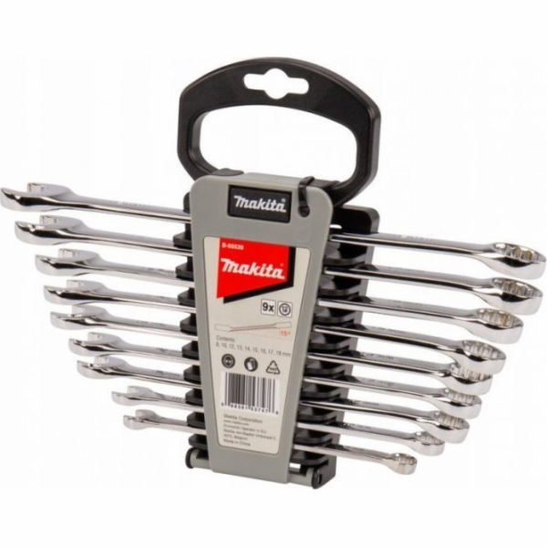 Makita SADA OTEVŘENÝCH KLÍČŮ 8*18MM 9 KS.