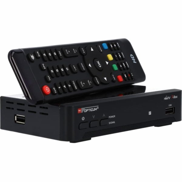 Televizní tuner Opticum DVB-T2 HBBTV tuner T-BOX Opticum ...