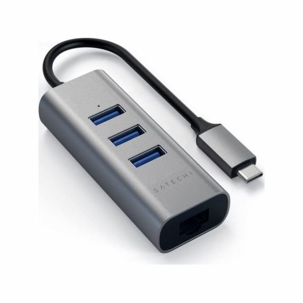Satechi USB HUB 1x RJ-45 + 3x USB-A 3.0 (ST-TC2N1USB31AM)