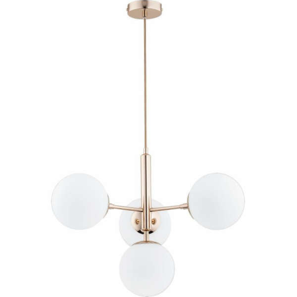 Závěsná lampa Alfa Volda Picolo, 4 žárovky, zlatá, 63089 ...