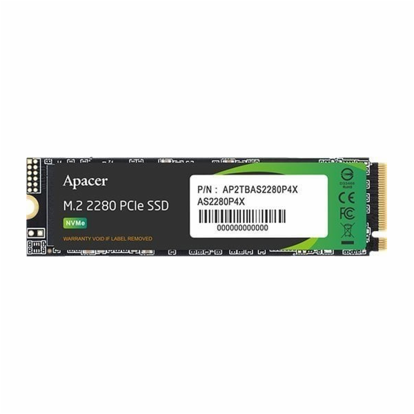Apacer AS2280P4X 1TB M.2 2280 PCI-E x4 Gen3 NVMe SSD (AP1...