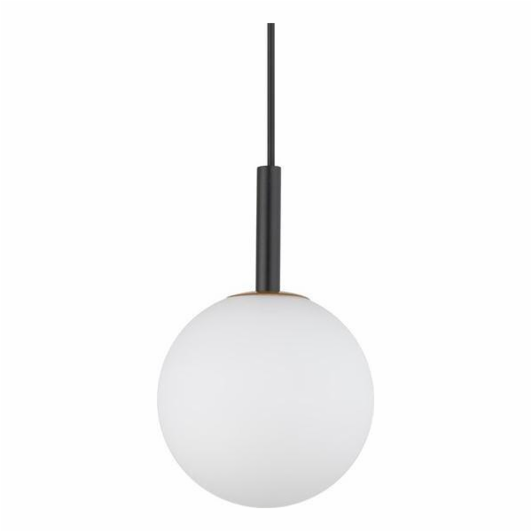 Závěsná lampa Sigma Black Gama závěsná lampa mléčná koule...
