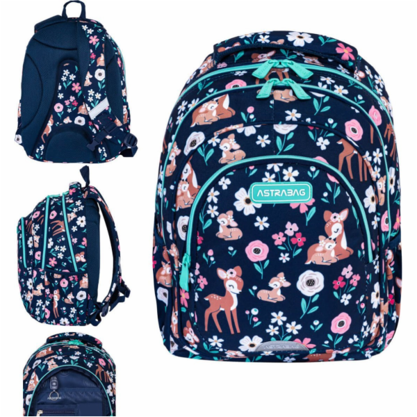 Astra Baby Deer školní batoh jelen AB330 3komorový 20l AS...