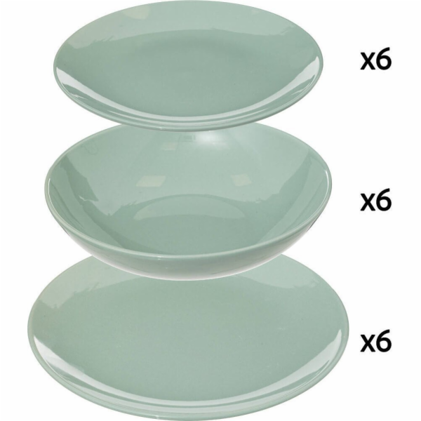Secret de Gourmet Dinner set pro 6 osob COLORAMA v mátové...