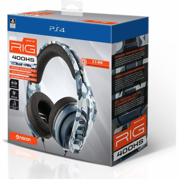 Nacon NACON RIG PS5/PS4 drátová sluchátka RIG400HS - Blue...