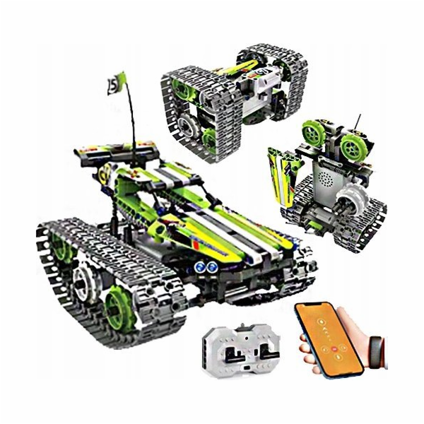 Robot pásového vozidla Teka Technical block R/C 3v1