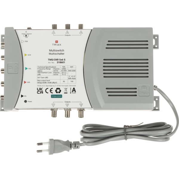 Triax MULTISWITCH TMS-5/6S 5 VSTUPŮ / 6 VÝSTUPŮ TRIAX
