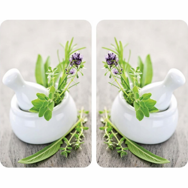 Skleněné ochranné desky na sporák Wenko HERB GARDEN – 2 k...