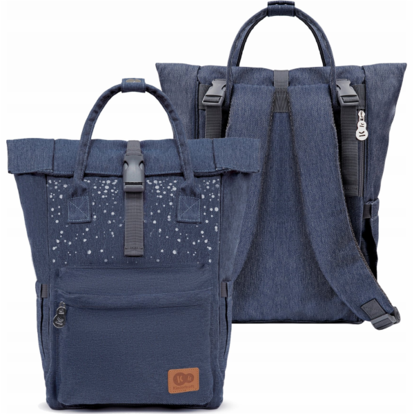 Batoh KinderKraft\Moonpack Confetti Denim Taška do kočárku