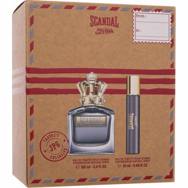 SET JEAN PAUL GAULTIER Scandal Pour Homme EDT sprej 100ml...