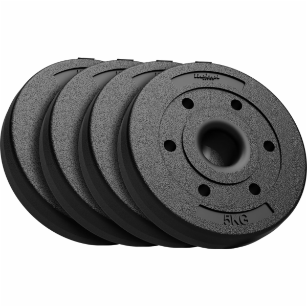 Rebel Bituminous set závaží 4x5kg, otvor 51mm - pro olymp...