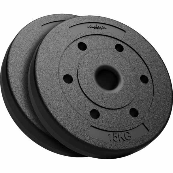 Rebel Bituminous set závaží 2x15kg, otvor 51mm - pro olym...