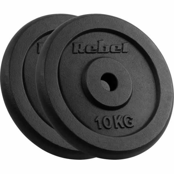 Rebel Active RBA-2129 Sada litinového závaží 2 x 10 kg