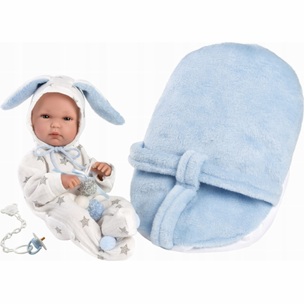 Llorens Vinyl Baby Doll Bimbo s nosítkem 35 cm