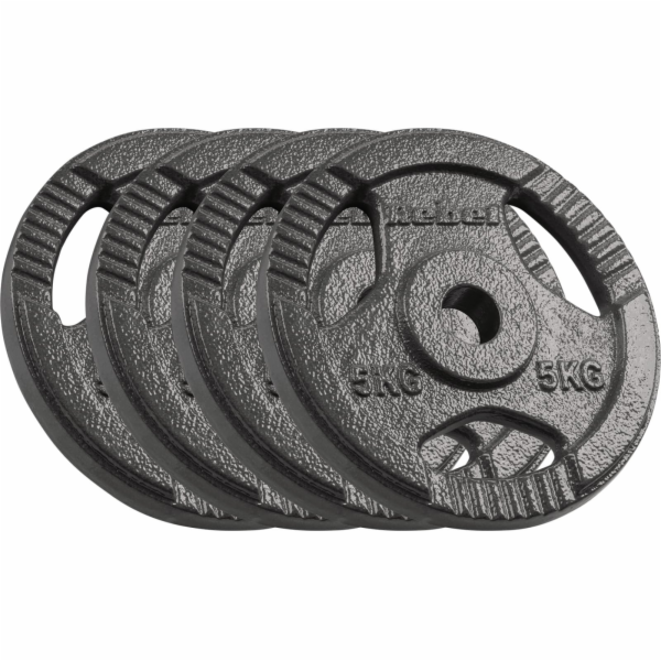 Rebel Litinová sada závaží 4x5kg, otvor 31mm, deska s mad...