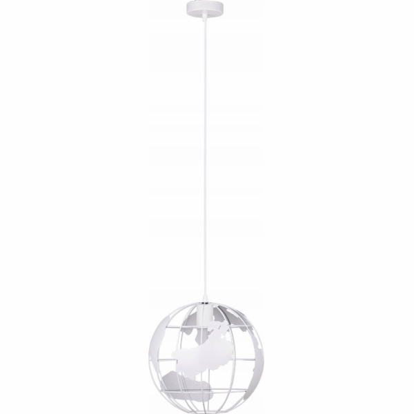 KRIS Krislamp Globe KR275-1L závěsná lampa 1x40W E27 bílá