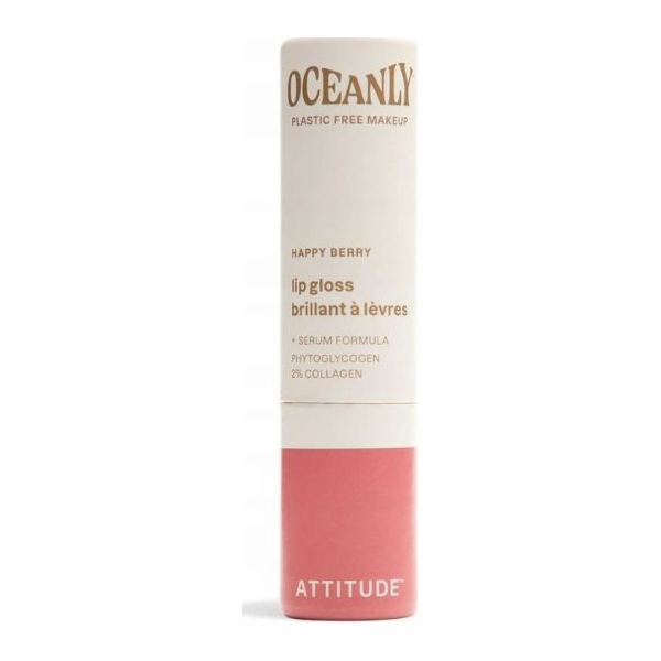 Attitude Attitude Oceanly, lesk na rty, Happy Berry, 3,4 g