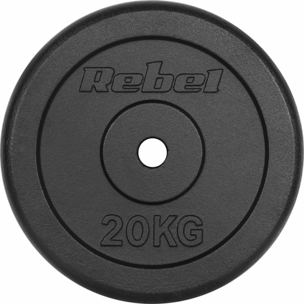 Rebel Litinová váha 20kg, otvor 31mm, klasická deska, REB...