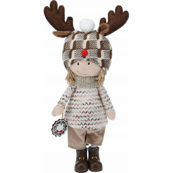 Vánoční dekorace Home Styling Collection Plyšová vánoční ...