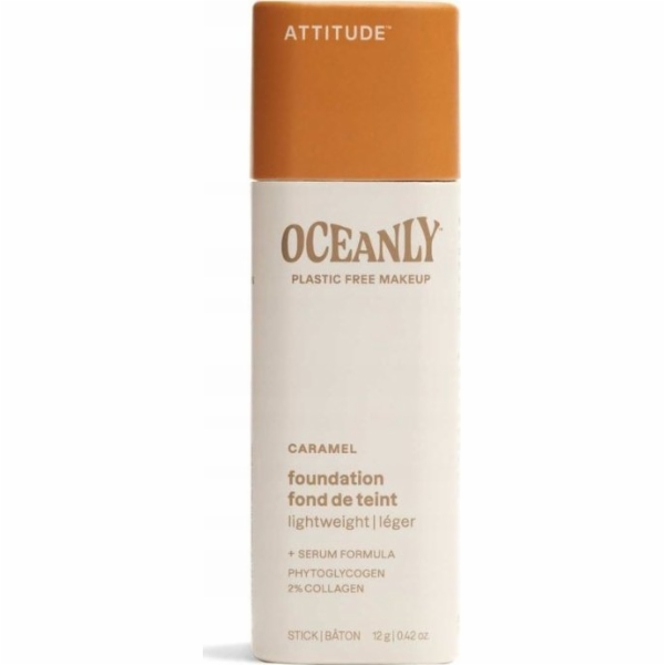 Attitude Oceanly, Light Coverage Foundation, karamel, 12 g