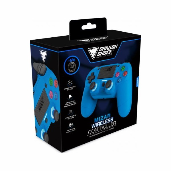 Pad Nitho Dragonshock Controller Mizar Wireless blau PS4