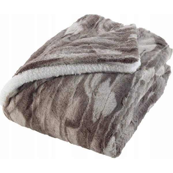 Designová plyšová deka z umělé kožešiny, CARIBOU